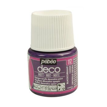 Pebeo Deco Matt akryylimaali 45ml, 112 Blackcurrant