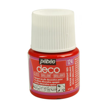 Pebeo Deco Gloss akryylimaali 45ml, 124 Bright Red