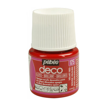 Pebeo Deco Gloss akryylimaali 45ml, 125 Velvet Red