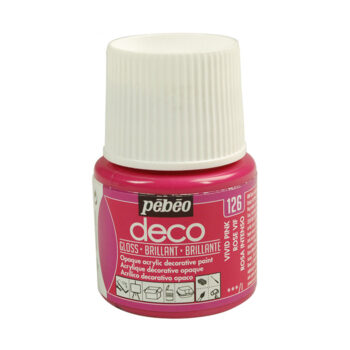 Pebeo Deco Gloss akryylimaali 45ml, 126 Vivid Pink