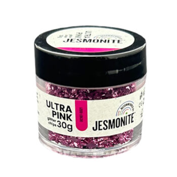 Jesmonite Glitter Chips 30g, Ultra Pink