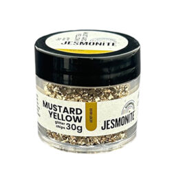 Jesmonite Glitter Chips 30g, Mustard Yellow