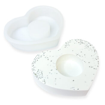 Silikonimuotti, Sydän tuikkuastia