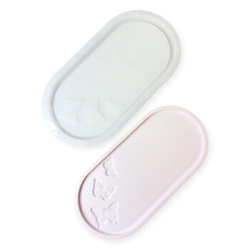 Silikonimuotti, Iso ovaali tarjotin perhoset