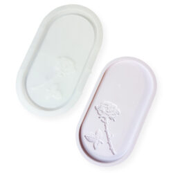 Silikonimuotti, Ovaali tarjotin ruusu