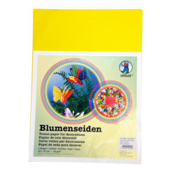 Ursus Silkkipaperi 50x70xcm 5 arkkia, Sitruunankeltainen