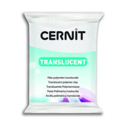 Cernit Translucent 56g, 010 Glitter white