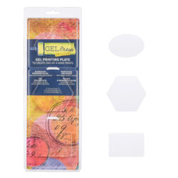 Gel Press painolevyt 7,62cm, Eri muotoja 3kpl
