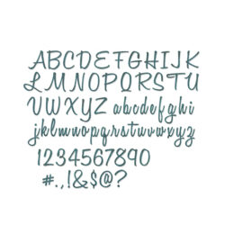 Sizzix Thinlits stanssisetti, 662228 Alphanumberic, script