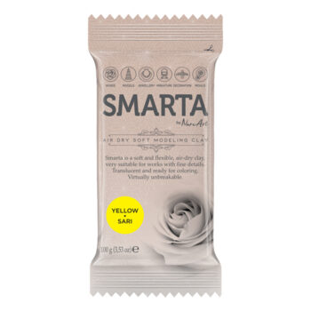 Smarta Clay Ilmakuivuva massa 100g, Yellow