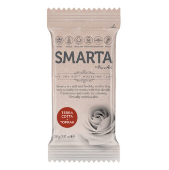 Smarta Clay Ilmakuivuva massa 100g, Terracotta