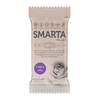 Smarta Clay Ilmakuivuva massa 100g, Purple
