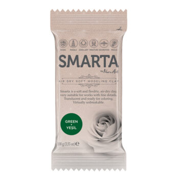 Smarta Clay Ilmakuivuva massa 100g, Green