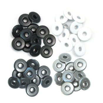 We R Wide Eyelets, harmaansävyt 40 kpl