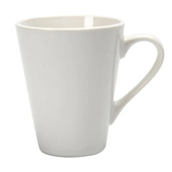 Posliinimuki 10x5-8cm, valkoinen