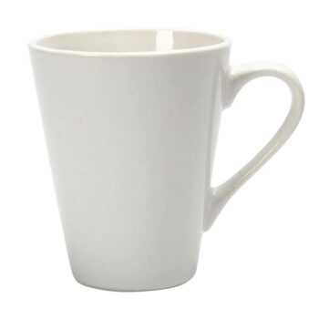 Posliinimuki 10x5-8cm, valkoinen