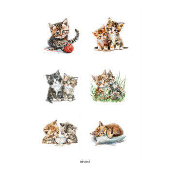 Reprint kuviokartonki A4, KP0112 Kittens