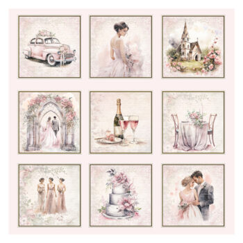 Reprint Skräppipaperi 30x30cm, RP0629 Forever Tags