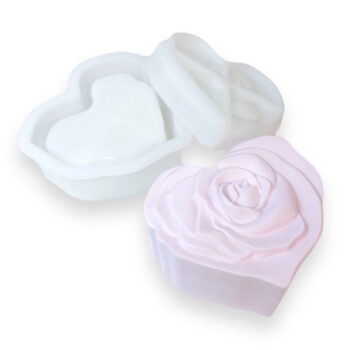 Silikonimuotti, Ruusuinen sydänkuppi