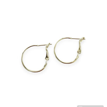 Korvakorurengas 20mm, hopeanvärinen 2kpl