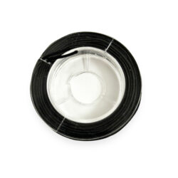 Joustava korulanka, musta 1mm 5m