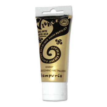 Vivace akryylimaali 60ml, KAB87 Metallic gold coin