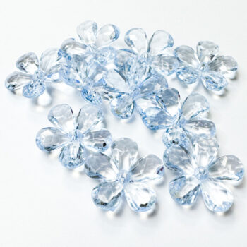 Muovihelmi kukka, Vaaleansininen 10kpl