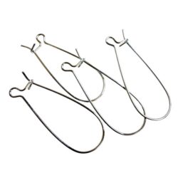 Korvakorurengas 35mm, Hopea pitkä 4kpl