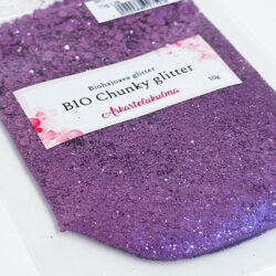 BIO Chunky Glitter 10g, Lila