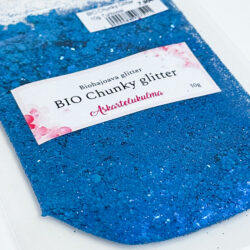 BIO Chunky Glitter 10g, Turkoosi