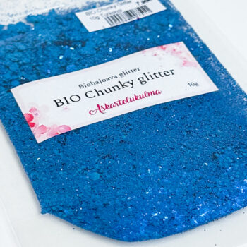BIO Chunky Glitter 10g, Turkoosi
