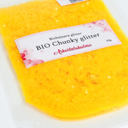 BIO Chunky Glitter 10g, Keltainen