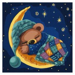 Ideyka Painting by numbers 30x30cm, KHO6062 Cozy Sleep