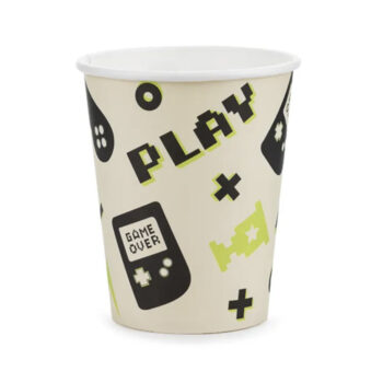 Kertakäyttömuki 220ml, Gamer 6kpl