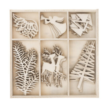 Puiset askartelukuviot 30kpl, Christmas