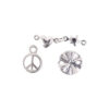 Rico Design metalliriipukset 3kpl, 08 Hopea