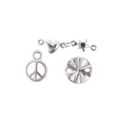 Rico Design metalliriipukset 3kpl, 08 Hopea