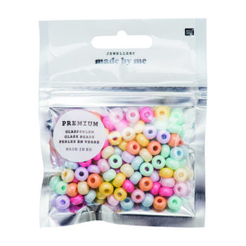 Rico Design Lasihelmilajitelma 8mm, Chalk Terra Pastel