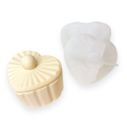 Silikonimuotti, Kannellinen sydänpurkki