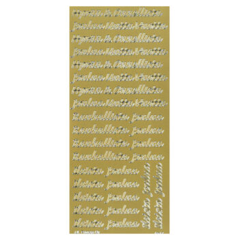 Ääriviivatarrat, 9716 Jouluntoivotukset kulta