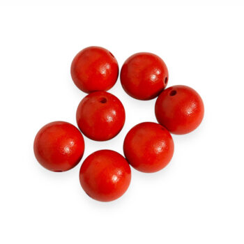 Puupallo 22mm, punainen 7kpl