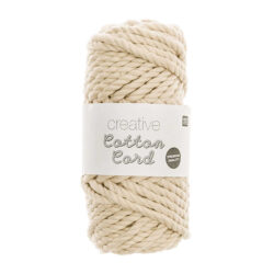 Rico Design Creative puuvillanaru 5mm 25m, ecru