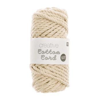 Rico Design Creative puuvillanaru 5mm 25m, ecru