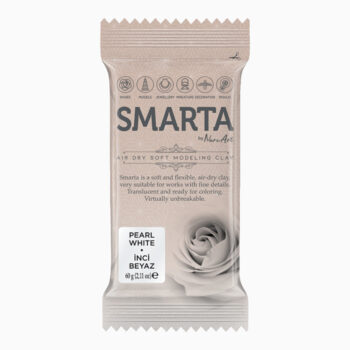 Smarta Clay Ilmakuivuva massa 60g, Pearl white