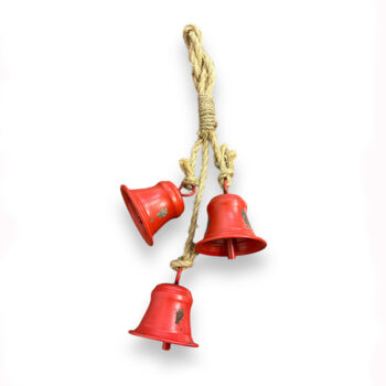 Isot koristekellot, punaiset 3kpl