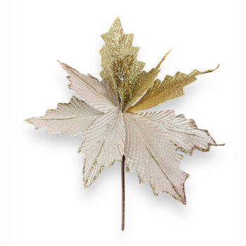 Koristekukka, vaaleanpunainen/ kulta glitter