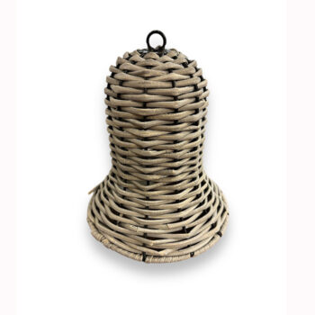 Rottinkikellokoriste 20cm, harmaa