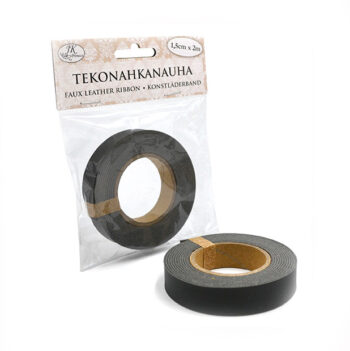 Tekonahkanauha 1,5cm x 2m, 3726 Musta