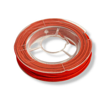 Joustava korulanka, punainen 1mm 5m