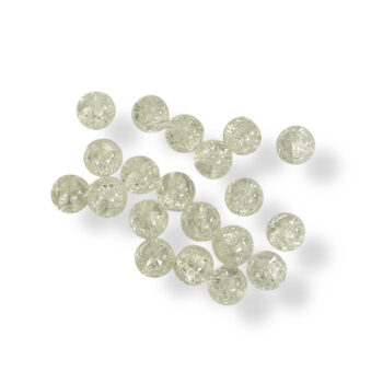 Lasihelmi 8mm, Crystal 20kpl
